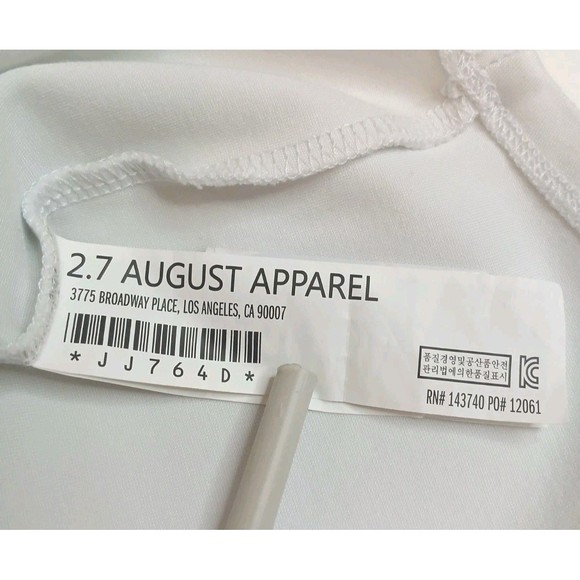 Tuckernuck Dress Sz M/L Pomander Place White Sue Sweatshirt Relaxed Casual Beach - Picture 11 of 13